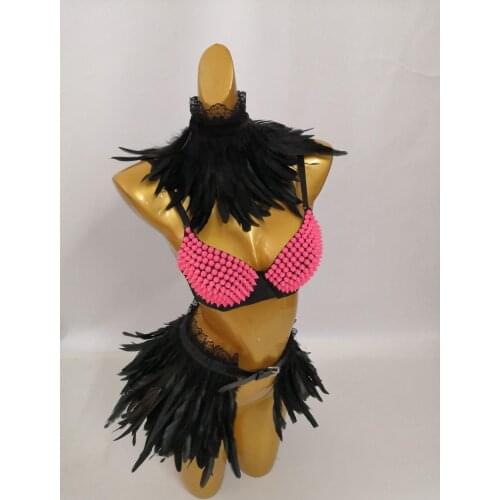 Carnival Showgirl Outfit Showgirl Costume Festival Clothing Rave Outfit #CO2020001