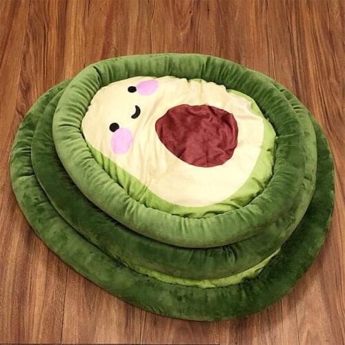 HiCoDo Pet Mat Dog Mattress with Cute Fruit Pattern Avocado Cat Bed for All seasons Small Medium Large Sizes
