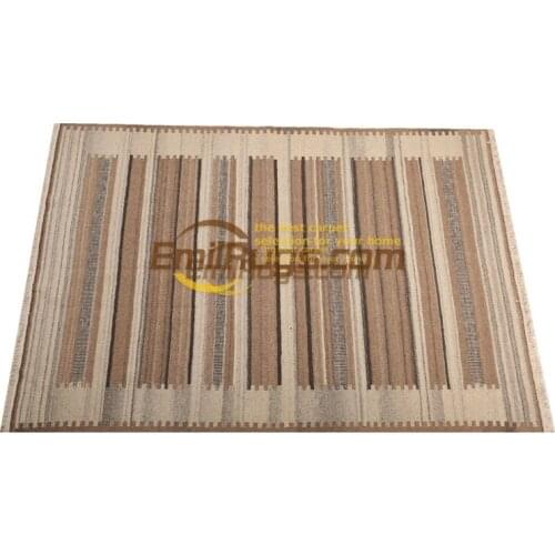 Geometric rug Hand Woven Handmade Home For Living Room Geometric Bedroom Turkish Natural