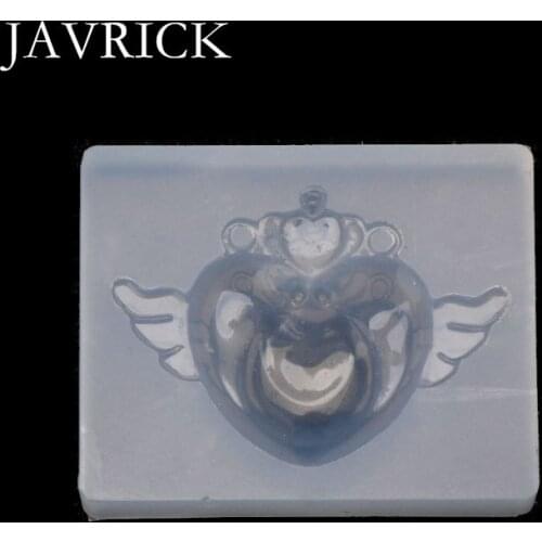 Cute Heart Wing Silicone UV Resin Keychain Pendant Mold Craft Tools DIY Accessories Jewelry Making Tools