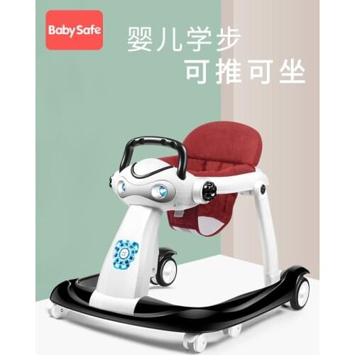 Infant Walker Baby Anti-o-type Leg Rollover Multi-functional Hand Push Can Sit Start And Learn To Walk For Girls And Young Child