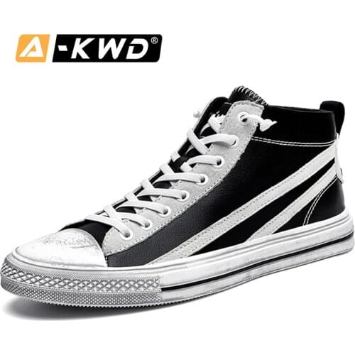 Breathable Retro High Tops Men Shoes Sneakers Fashion Hip Hop Mens Shoes Pu Leather Shoes Men Mannen Schoenen Male Footwear