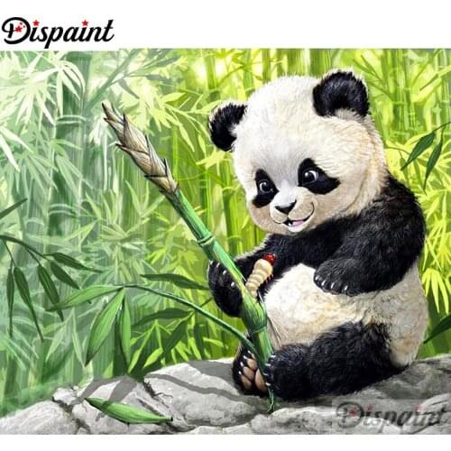 Dispaint Full Square/Round Drill 5D DIY Diamond Painting"Animal panda scenery"3D Embroidery Cross Stitch Home Decor Gift A18923