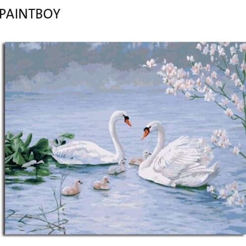 PAINTBOY Wall Art Framed Pictures DIY Painting By Numbers DIY Digital Oil Painting On Canvas Home Decor For Living Room