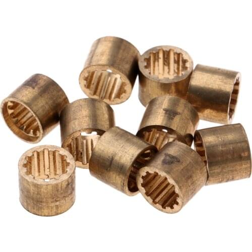 Pack of 10pcs Brass Snooker or Pool Cue Tip Ferrules Accessories
