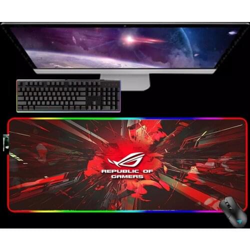 Non-slip Mat Anime Mouse Pad Asus Kawaii Gaming Accessories Rgb Mouse Mats Xxl Mousepad Office Carpet Pc Asus Backlit MousePad
