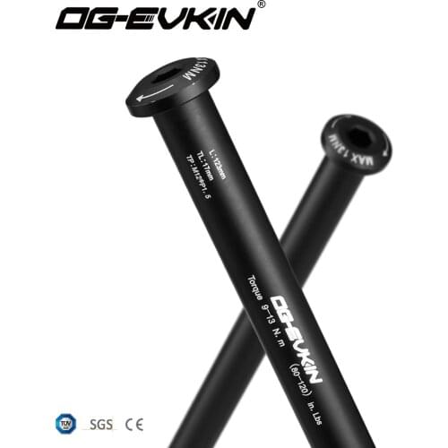 OG-EVKIN QR-002 Road Disc Brake Quick Release M12*P1.5 Thru-Axle 12x142mm Rear/12x100mm Front Bicycle Skewers For Road Disc QR