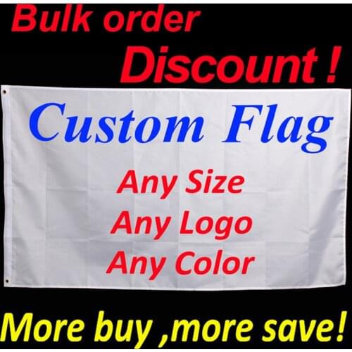 Custom Flag Printing 3x5 FT Flying Banner 100D Polyester Decor Advertising Sports Decoration Car Company Logo ,Free Shipping