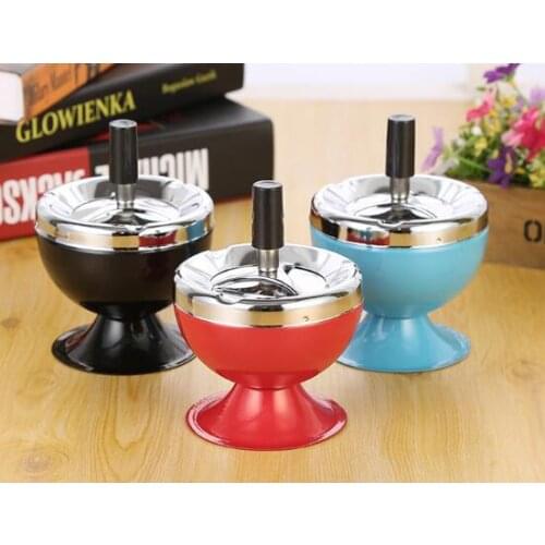 New Design Originality Stainless Steel Ashtray High Grade Sealed Ashtrays With Lid Home Use For Man Good Quality