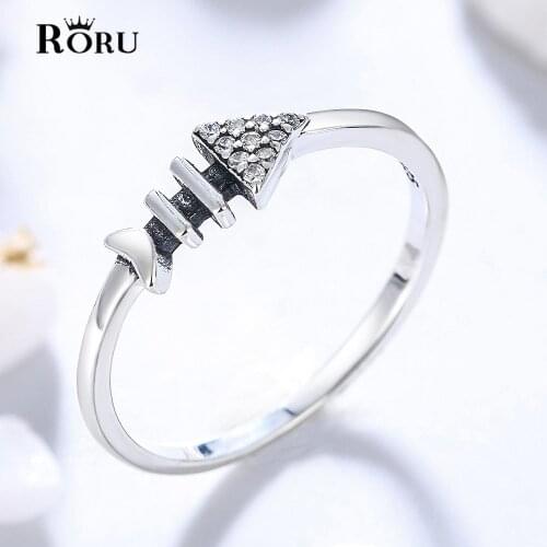 S925 Sterling Silver Rings Fish Bones Minimalist Designer Zircon Stone jewelry for women 2021 Gifts for Women Girl Friend Mother