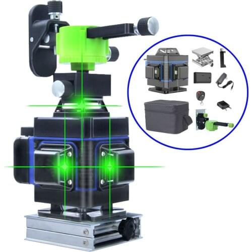 Laser Level green 16 Lines 3D Self-Leveling 360 Horizontal And Vertical Cross Super Powerful Green Laser Beam Line