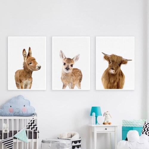 Animal Decoration Horse Picture Wall Art Poster Nordic Canvases Room Paintings for Nursery Decorative Prints Wall Posters