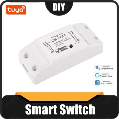 30PCS DIY TUYA Smart Light Switch Universal Breaker Wireless Timer emote Control Via Smart Life APP Work With Alexa Google Home