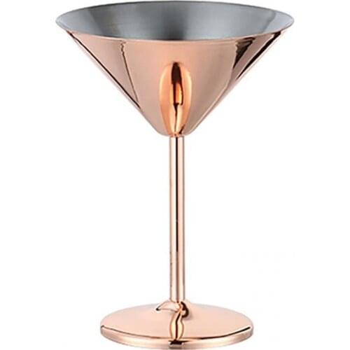 220ml Stainless Steel Unique Exquisite Integrated Champagne Glass Long Lasting Champagne Glass Easy to Clean for Home