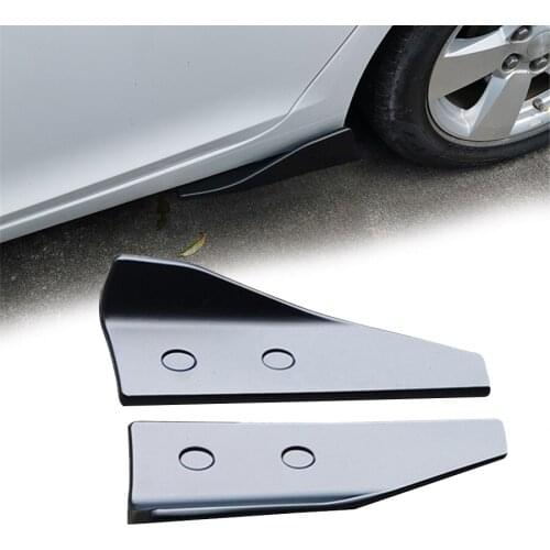 2 Pcs Car Bumper Spoiler Rear Lip Splitter Body Side Diffuser Anti-crash modified Universal 47cm