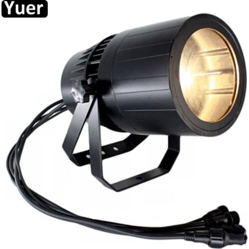 200W Waterproof COB Zoom Par Light IP65 DMX DJ Equipment Disco Sound Party Color Music Wedding COB Warm White Zoom Par Lights