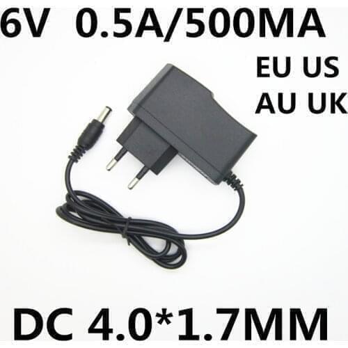 6V 0.5A 500MA AC DC Power Supply Adapter Charger 6 V Volt For OMRON I-C10 M4-I M2 M3 M5-I M7 M10 M6 M6W Blood Pressure Monitor