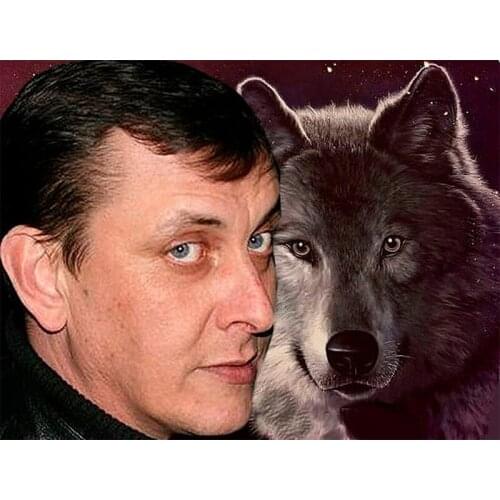 Diy 5d diamond painting Male god full Diamond embroidery character full square rhinestone Diamond mosaic Wolf crafts Needlework