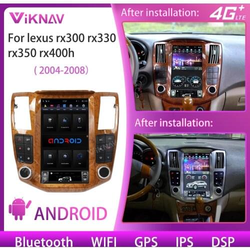 Car gps navigation multimedia player for lexus rx300 rx330 rx350 rx400h 2004 2005 2006 2007 2008 android radio car audio screen