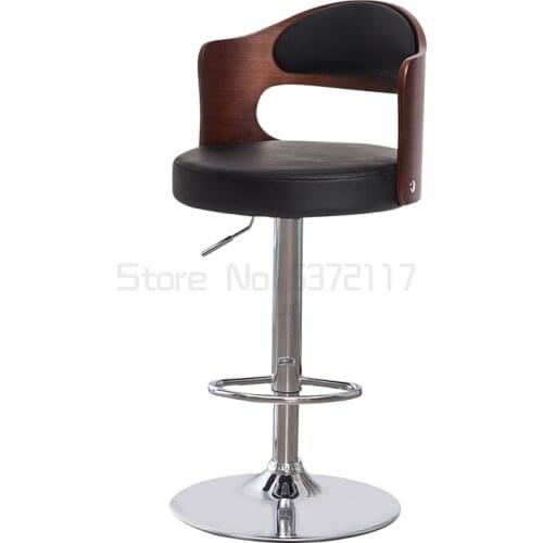 Bar chair household lifting rotary chair simple high stool back bar stool front desk cashier chair bar chair