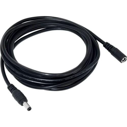 Black DC 12V Extension Cable 5.5mm*2.1mm Female Male Power Cord Wire for CCTV Camera Home Appliance