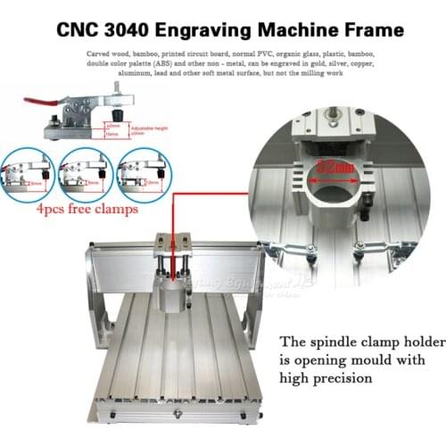 CNC 3040 Z-DQ Ball Screw CNC Machine Frame of Engraver Engraving Router Wood Drilling Milling Machine 400X300mm