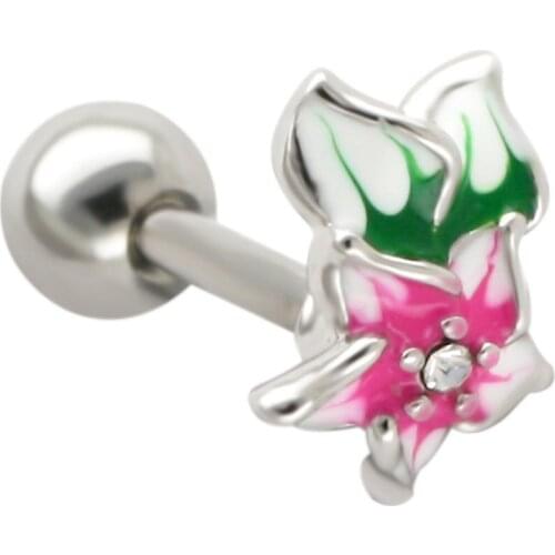 JHJT MUSI 16G Cartilage Ear Nail 316L Stainless Steel Earring Studs Body Piercing