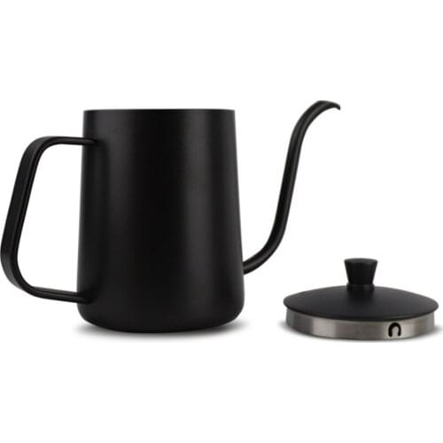 550ML Hand Coffee Pot Household Coffee Hand Pot with Hanging Ears Stainless Steel Long Mouth Pot Drip Hand Pot