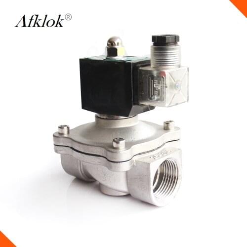 High pressure normally closed 110/220v ac Stainless steel 1 inch hydraulic solenoid valve price