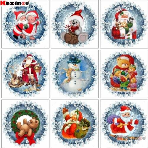 New Arrival Christmas gift Diamond Painting Full Square 5D Diamond Embroidery Mosaic Santa Claus Decor Gift for Kids Painting X6