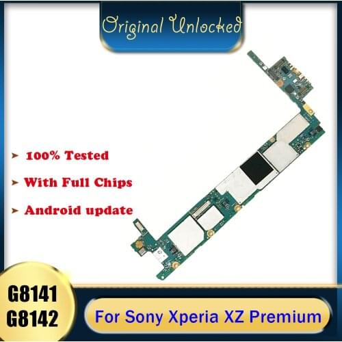 Good Work Original Motherboard For Sony Xperia XZ Premium G8141 G8142 Mainboard Logic Mother Board main circuit boards Unlocked