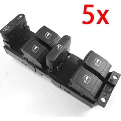 5 pcs Driver Side Window Door Locking Switch 1J4 959 857 B D For Bora Jetta Golf MK4 Passat B5