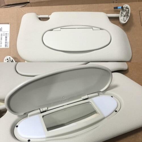 Car Sun Visor Sunscreen Sunshade Panel Housing Vanity Mirror Cover For MINI Cooper S One d JCW R55 R56 R57 R58 R59 Accessories