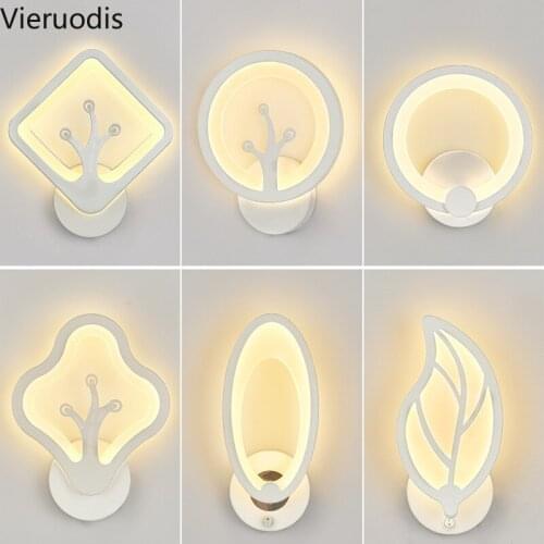 Acrylic Modern Wall Lamp LED Creative Wall Light for Bedroom Study Mirror Light Stairs Led Light Indoor Lighting Decor Luminaria