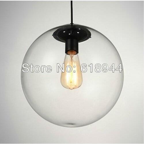Modern Glass Pendant Lights for Dining Room Living Room , Single Pendant Lights, Diameter 20cm
