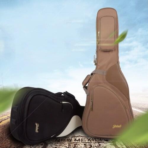 41" Acoustic Classical Guitar Bag Case Backpack Adjustable Shoulder Strap Portable Thicken Padded Black
