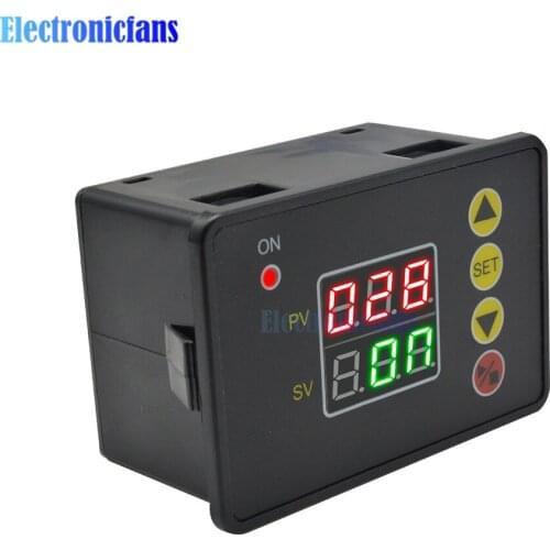 T2310 Normally Open Microcomputer Time Timer Delay Relay Module DC 12V 24V AC 110-220V Digital Display Adjustable Thermolator