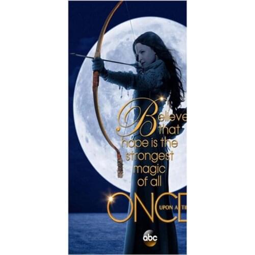 Once Upon a Time Printed Bamboo Fiber Bath Beach Gym Camping Towel/Super Water-absorbing&Fast Drying Washcloth_Size:35CMX70CM