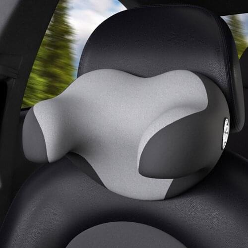 U-shaped Car Headrest Pillow Memory Foam Interior Auto Pillows Universal Head Neck Protector Soft Cushion Pillow Detachable
