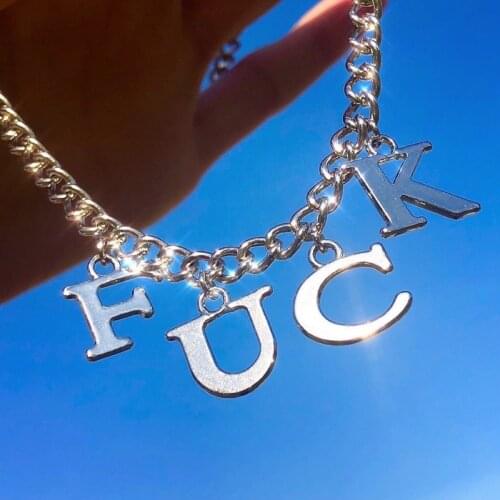 Street Cool Girl Baby Necklace Chic English Lettered Clavicle Chain Custom Babe Vintage Pendant Choker Fashion