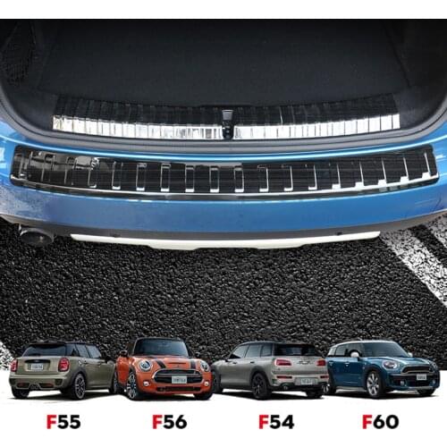 Car Bumper Trunk Rearguard Rear Inner Outer Plate Protector Guard Trim Cover Sticker For Mini Cooper F54 F55 F56 F60 Accessroies