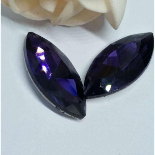 Deep Purple Horse eye pointback Crystal Glass Sewing Rhinestones DIY woman jeans woman and Wedding Dresses Multiple models