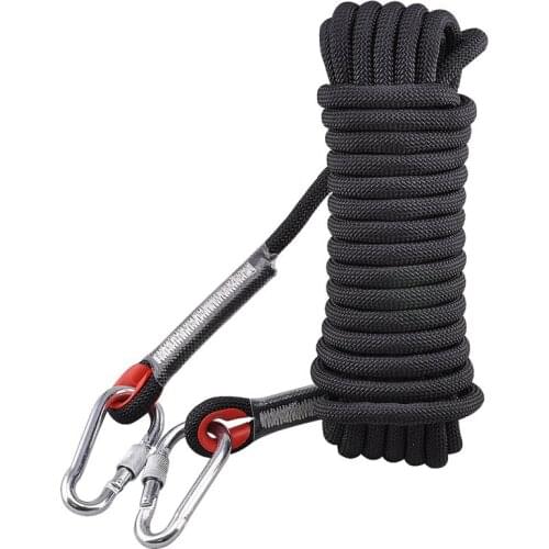 1 piece of 12mm thick tree climbing safety rope, rope equipment for outdoor sports (9 colors, 10m)