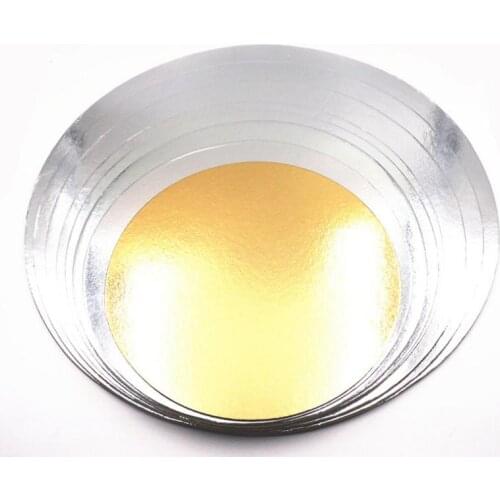 100pcs Round Gold Sliver Cake Board For Presenting Decorated Cakes Moving Plate Turntables Baking Tools 8inch 10inch SN2085
