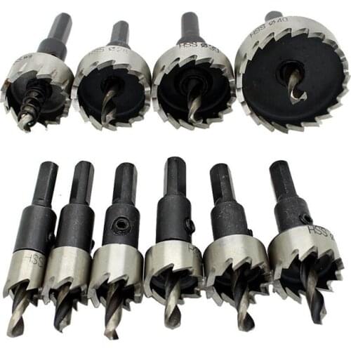 12Pc Hole Saw Tooth Kit Hss Steel Holesaw Drill Bit Set Cutter Tool For Wood Metal Wood Alloy 12-40Mm