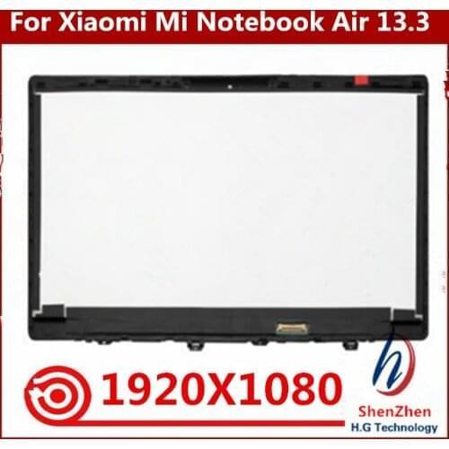 13.3 inch For Xiaomi Mi Notebook Air LCD LED Screen Display Panel Matrix Glass Assembly + Bezel LQ133M1JW15 LTN133HL09 1920x1080