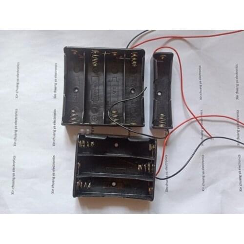 18650 1 2 3 4 Battery holder box base with wire - 18650 batteries 3.7V