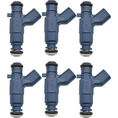 6pcs/set Fuel Injector Nozzle 0280156300 92068193 for Cadillac Pontiac Suzuki Chevrolet Malibu Equinox Holden Captiva Commodore