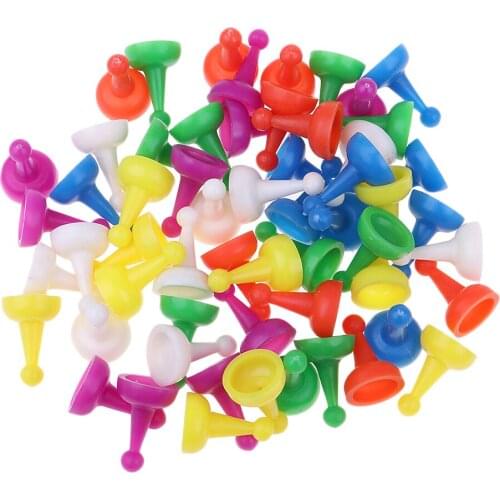60Pcs Chess Pieces For Draughts Checkers Halma Board Accs Toys Entertainment