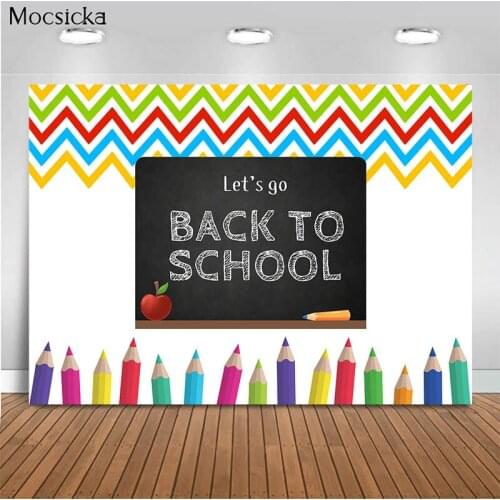 Back To School Photo Background Blackboard Crayon Decoration Style Child Portrait Photo Wallpaper Photography Props Banner